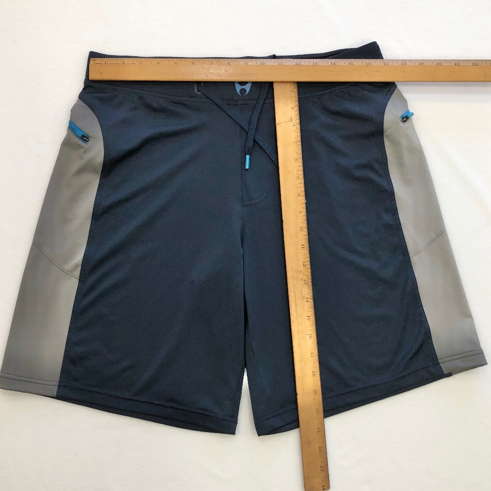 Hylete Men's Helix Workout Above the Knee Shorts Large Red/Blue - Lot of 2 - Picture 4 of 13